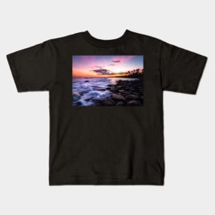 Hawaiian Sunset at the Beach Kids T-Shirt